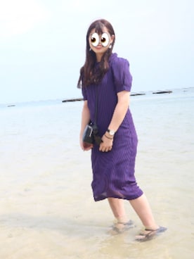 「Teva（テバ）のTeva / プラットフォーム ユニバーサル（サンダル）」を使った、ヒナコさん（レディース・162cm）の秋コーディネート