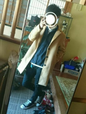 「Paul Smith（ポールスミス）のアイテム（キーホルダー）」を使った、ともき / 畳屋さんさん（メンズ・173cm）の冬コーディネート