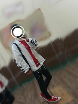 「アイテム（ナイロンジャケット、ホワイト系）」を使った、ともき / 畳屋さんさん（メンズ・173cm）の秋コーディネート