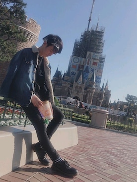 「やっぱりストリートが好き」｜「アイテム（デニムジャケット）」を使った、ともき / 畳屋さんさん（メンズ・173cm）の秋コーディネート