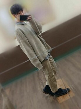 「UNIQLO（ユニクロ）の50色ソックス（消臭機能付き）（ソックス/靴下）」を使った、ともき / 畳屋さんさん（メンズ・173cm）の冬コーディネート