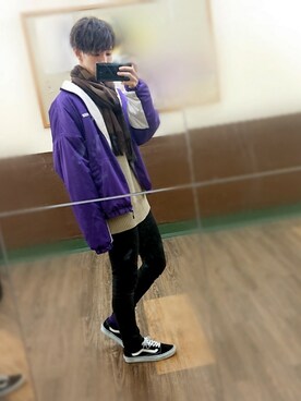 「UNIQLO（ユニクロ）の50色ソックス（消臭機能付き）（ソックス/靴下）」を使った、ともき / 畳屋さんさん（メンズ・173cm）の冬コーディネート