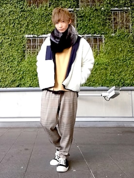 伊藤慎之介さん(メンズ・163cm)の冬コーディネート