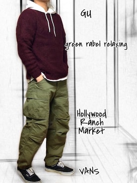 べー。さん（メンズ・171cm）の冬コーディネート