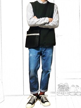 べー。さん（メンズ・171cm）の春コーディネート