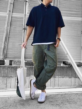 「A.P.C.（アーペーセー）のアイテム（キーホルダー）」を使った、べー。さん（メンズ・171cm）の秋コーディネート