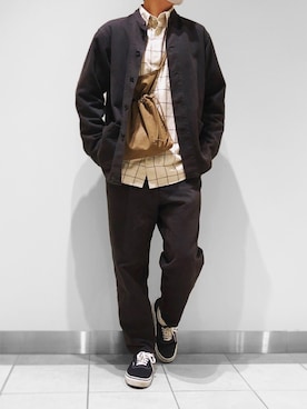 「Steven Alan（スティーブンアラン）のアイテム（カバーオール）」を使った、べー。さん（メンズ・171cm）の秋コーディネート