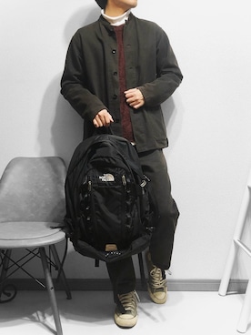 「Steven Alan（スティーブンアラン）のアイテム（カバーオール）」を使った、べー。さん（メンズ・171cm）の冬コーディネート