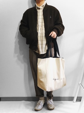 「BUTWIN（バトウィン）のアイテム」を使った、べー。さん（メンズ・171cm）の冬コーディネート