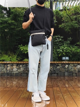 「A.P.C.（アーペーセー）のアイテム（キーホルダー）」を使った、べー。さん（メンズ・171cm）の夏コーディネート