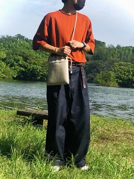 「MoonStar（ムーンスター）のMOONSTAR/810s/ムーンスター/エイトテンス KITCHE/キッチェ（スニーカー）」を使った、べー。さん（メンズ・171cm）の夏コーディネート