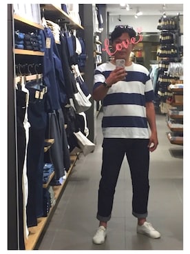 「CROSS（クロス）のアイテム」を使った、Rinさん（レディース・152cm）の夏コーディネート