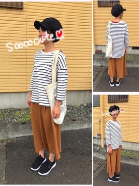 「Parfum de Charmant Fleur（パルファムドゥシャルマンフルール）のアイテム」を使った、Rinさん（レディース・152cm）の秋コーディネート