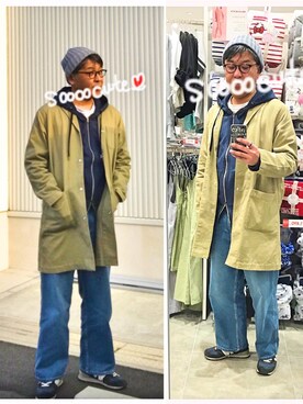 Rinさん（レディース・152cm）の冬コーディネート