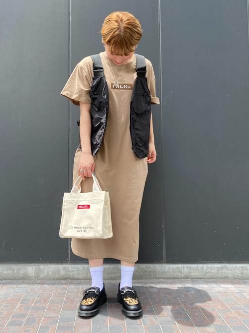 島袋千聖 Milkfed 大阪 Milkfed のワンピースを使ったコーディネート Wear