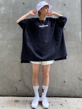 「アイテム（帽子）」を使った、ちさん（レディース・152cm・10代）の夏コーディネート