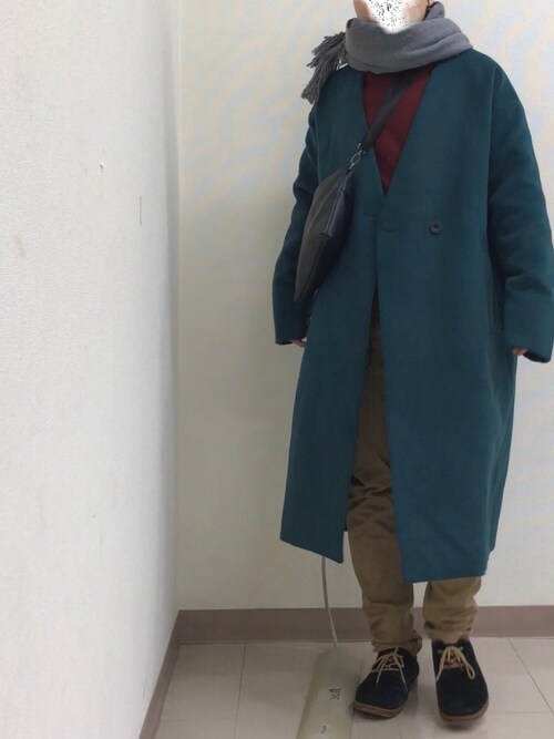 ちび Right Onのチェスターコートを使ったコーディネート Wear ちび Right Onのチェスターコートを使ったコーディネート Wear