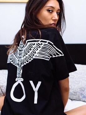 「BOY LONDON（ボーイロンドン）のBOY LONDON (ボーイロンドン)新作！Tシャツ /半袖 /男女兼用（Tシャツ/カットソー、その他）」を使った、ゆきなさん（レディース・155cm）の夏コーディネート