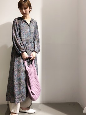 「フラワー」｜Fukusunさん（レディース・165cm）の春コーディネート