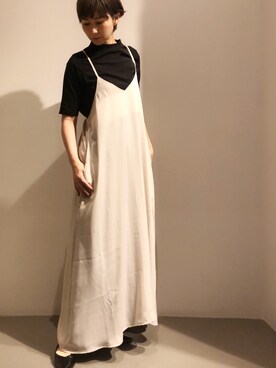 「ハイネックトップス」｜Fukusunさん（レディース・165cm）の春コーディネート