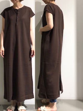 「ワッフルワンピース」｜Fukusunさん（レディース・165cm）の夏コーディネート