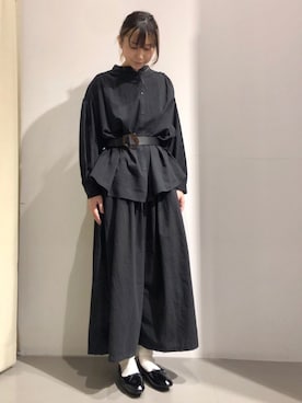 「ぺプラム」｜「アイテム（バレエシューズ）」を使った、Fukusunさん（レディース・165cm）の冬コーディネート
