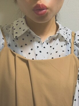 「アイテム（つなぎ/オールインワン、ベージュ系）」を使った、Hina Kurataさん（レディース・155cm）の春コーディネート