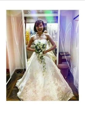 「ウェディングドレス」｜「アイテム（アクセサリー）」を使った、momo_coさん（レディース・160cm）の夏コーディネート