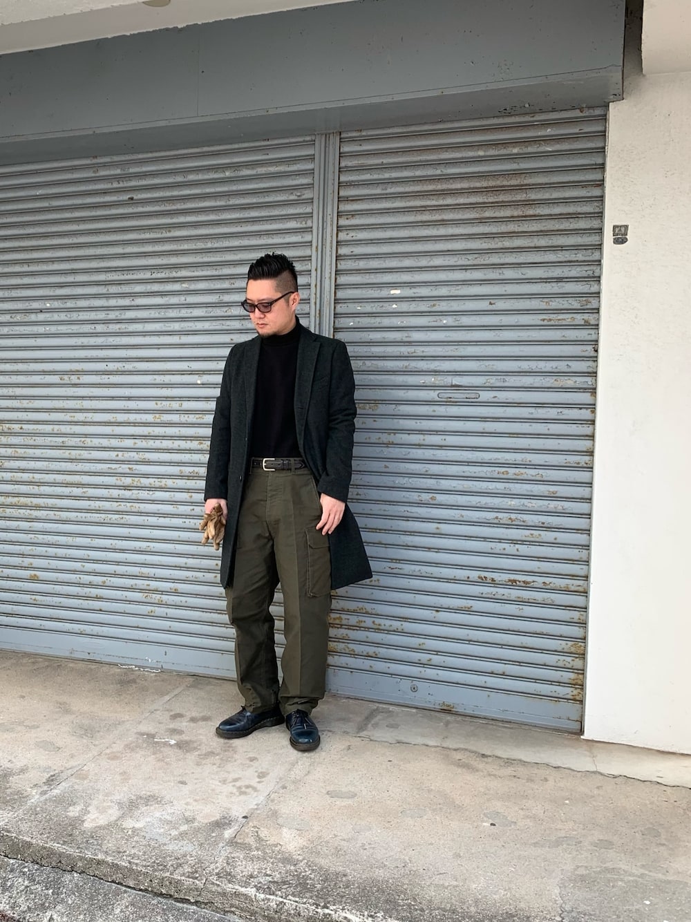 チェスターコートを使った「モールスキン」の人気ファッション