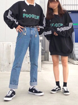 「Gosha Rubchinskiy（ゴーシャラブチンスキー）のアイテム」を使った、かりんさん（レディース・166cm）の秋コーディネート