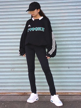 「Gosha Rubchinskiy（ゴーシャラブチンスキー）のアイテム」を使った、かりんさん（レディース・166cm）の秋コーディネート