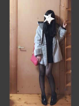 「NANO universe（ナノユニバース）のアイテム（ムートンコート）」を使った、MARさん（レディース・158cm）の秋コーディネート