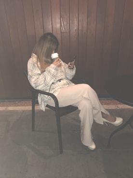 「NET（ネット）のアイテム（パンプス）」を使った、ぴぴのプチプラコーデさん（レディース・155cm）の冬コーディネート