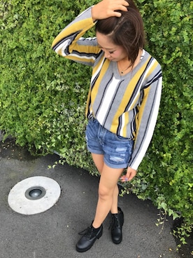 「Janiss（ジャニス）のアイテム」を使った、JANISS STAFFさん（レディース・160cm）の秋コーディネート