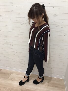 「Janiss（ジャニス）のアイテム」を使った、JANISS STAFFさん（レディース・160cm）の秋コーディネート