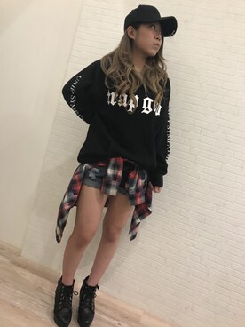 「Janiss（ジャニス）のアイテム（トップス）」を使った、JANISS STAFFさん（レディース・160cm）の秋コーディネート