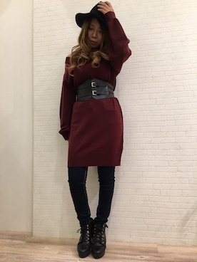 「Janiss（ジャニス）のアイテム」を使った、JANISS STAFFさん（レディース・160cm）の秋コーディネート