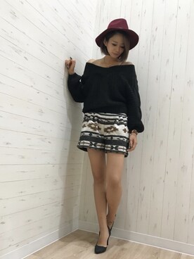 「Janiss（ジャニス）のアイテム」を使った、JANISS STAFFさん（レディース・160cm）の秋コーディネート