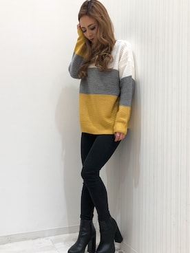 「Janiss（ジャニス）のアイテム」を使った、JANISS STAFFさん（レディース・160cm）の秋コーディネート