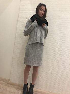 「Janiss（ジャニス）のアイテム」を使った、JANISS STAFFさん（レディース・160cm）の秋コーディネート