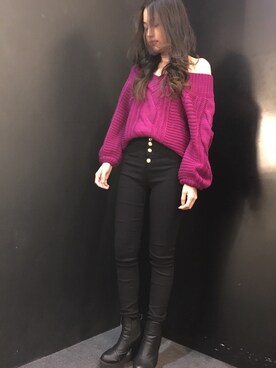 「Janiss（ジャニス）のアイテム」を使った、JANISS STAFFさん（レディース・160cm）の秋コーディネート