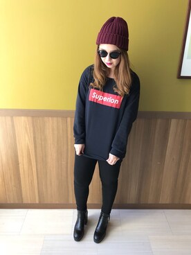 「Janiss（ジャニス）のアイテム（トップス）」を使った、JANISS STAFFさん（レディース・160cm）の秋コーディネート