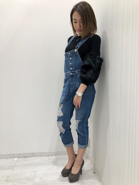 「Janiss（ジャニス）のアイテム」を使った、JANISS STAFFさん（レディース・160cm）の秋コーディネート