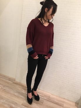 「Janiss（ジャニス）のアイテム」を使った、JANISS STAFFさん（レディース・160cm）の冬コーディネート