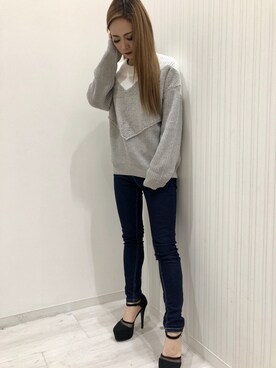 「Janiss（ジャニス）のアイテム」を使った、JANISS STAFFさん（レディース・160cm）の冬コーディネート