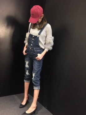 「Janiss（ジャニス）のアイテム（トップス）」を使った、JANISS STAFFさん（レディース・160cm）の冬コーディネート