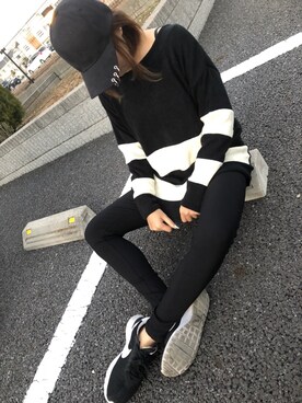 「Janiss（ジャニス）のアイテム（トップス）」を使った、JANISS STAFFさん（レディース・160cm）の冬コーディネート