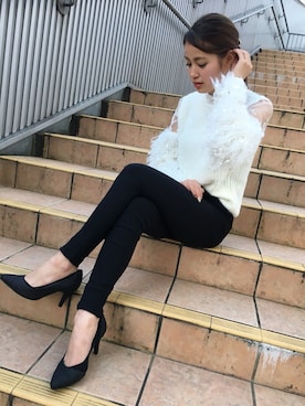 「Janiss（ジャニス）のアイテム」を使った、JANISS STAFFさん（レディース・160cm）の冬コーディネート