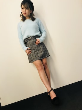 「Janiss（ジャニス）のアイテム（トップス）」を使った、JANISS STAFFさん（レディース・160cm）の冬コーディネート