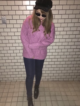 「Janiss（ジャニス）のアイテム」を使った、JANISS STAFFさん（レディース・160cm）の冬コーディネート